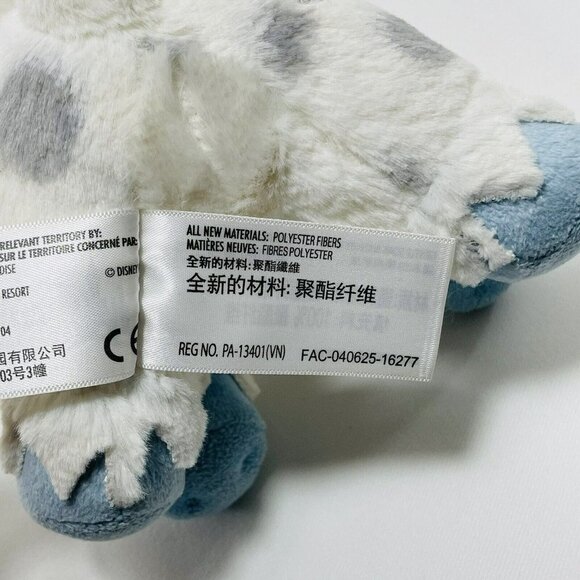 Disney Expedition Everest Leopard Cat Kitty Plush 9” Yeti Snow Blue Toy Stand - Picture 10 of 10